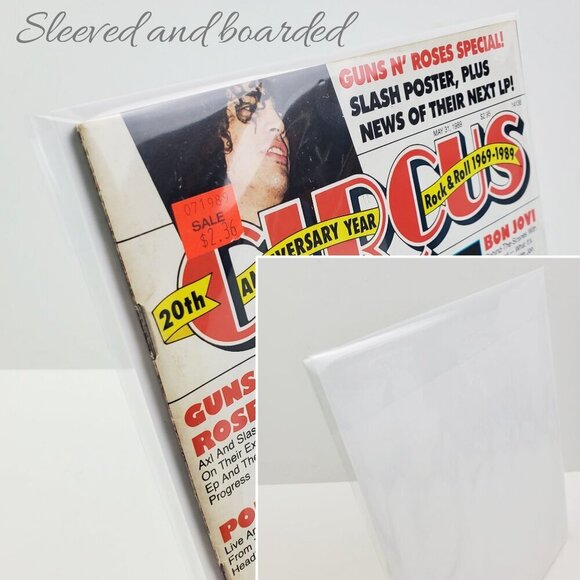 Circus Magazine Guns n' Roses Vintage May 1989 Slash Poster Old Stock Unread - Picture 3 of 12